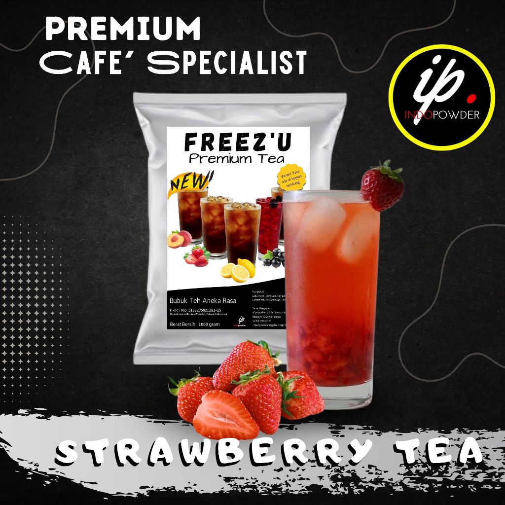 

IP Jakarta - Bubuk Minuman PREMIUM STRAWBERRY TEA 1Kg Untuk Café, Waralaba dan Resto