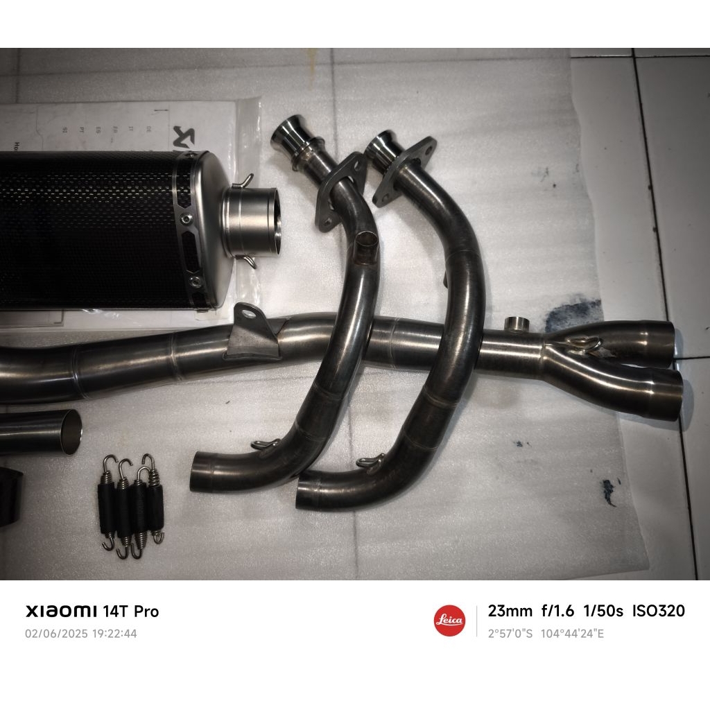 Knalpot Akrapovic Slovenia original full system CBR250RR CBR 250RR