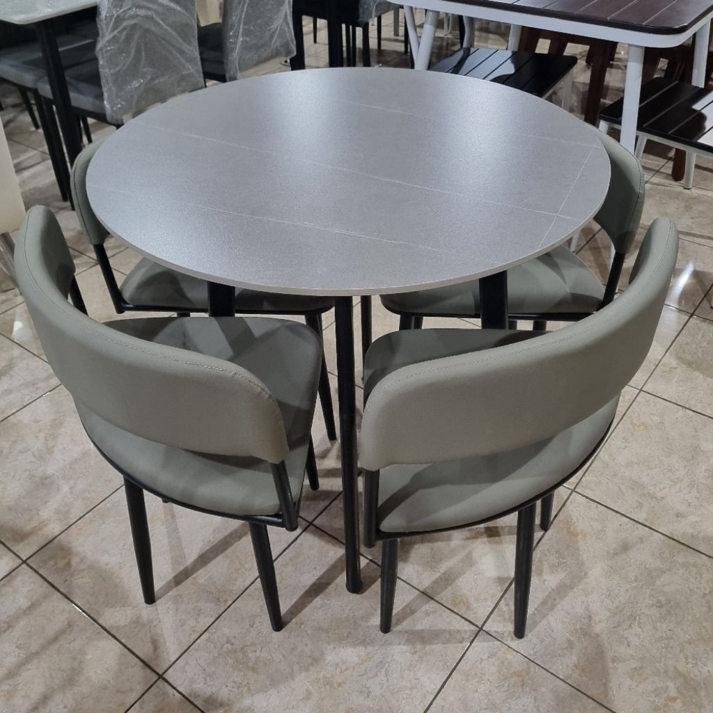 MEJA MAKAN MARMER 4 KURSI