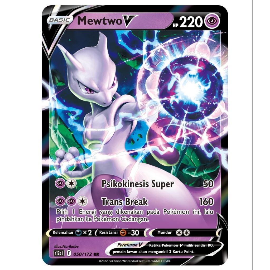 TCG Pokemon Indonesia Ori Mewtwo V
