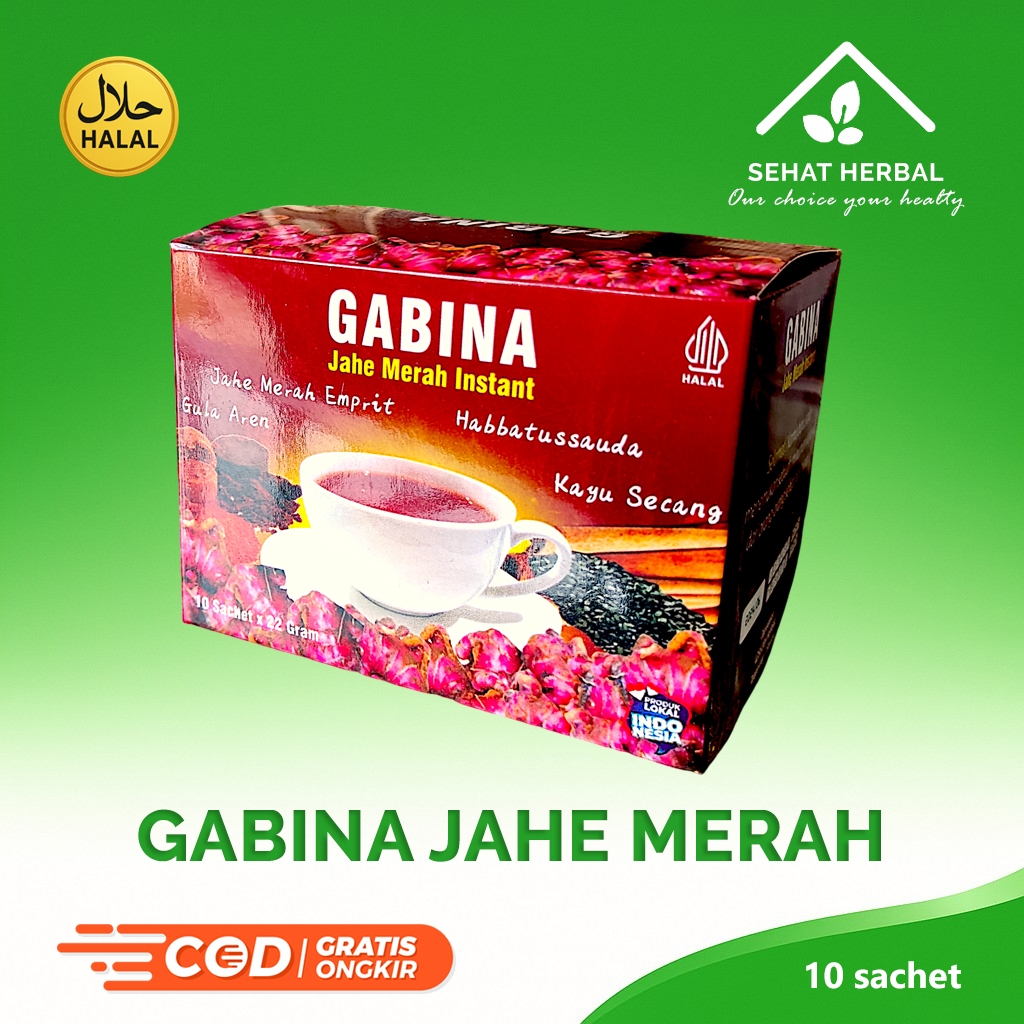 

Jahe Gabina | Jahe Merah Instan 10 sachet