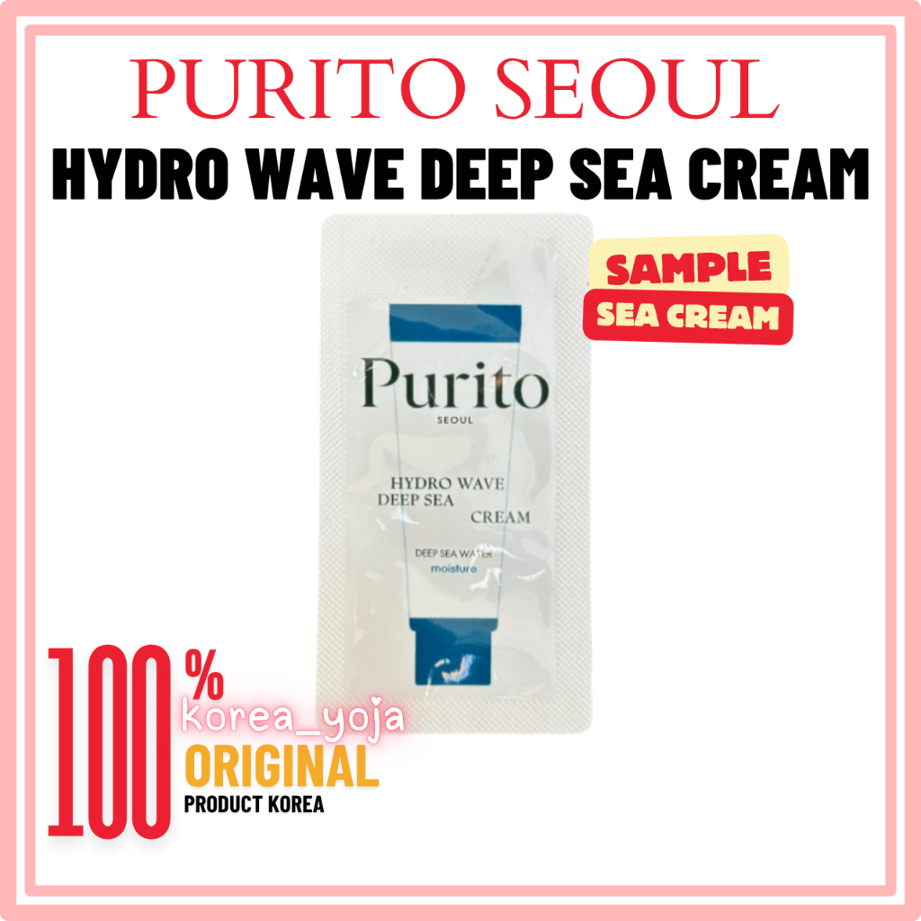 [ READY STOCK ] PURITO SEOUL SAMPLE SEA CREAM [ EXP 2027 ] HYDRO WAVE DEEP SEA CREAM