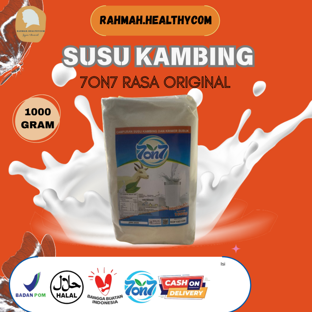 

Susu Kambing 7on7 Rasa Original 1000gr BPOM Seven on Seven