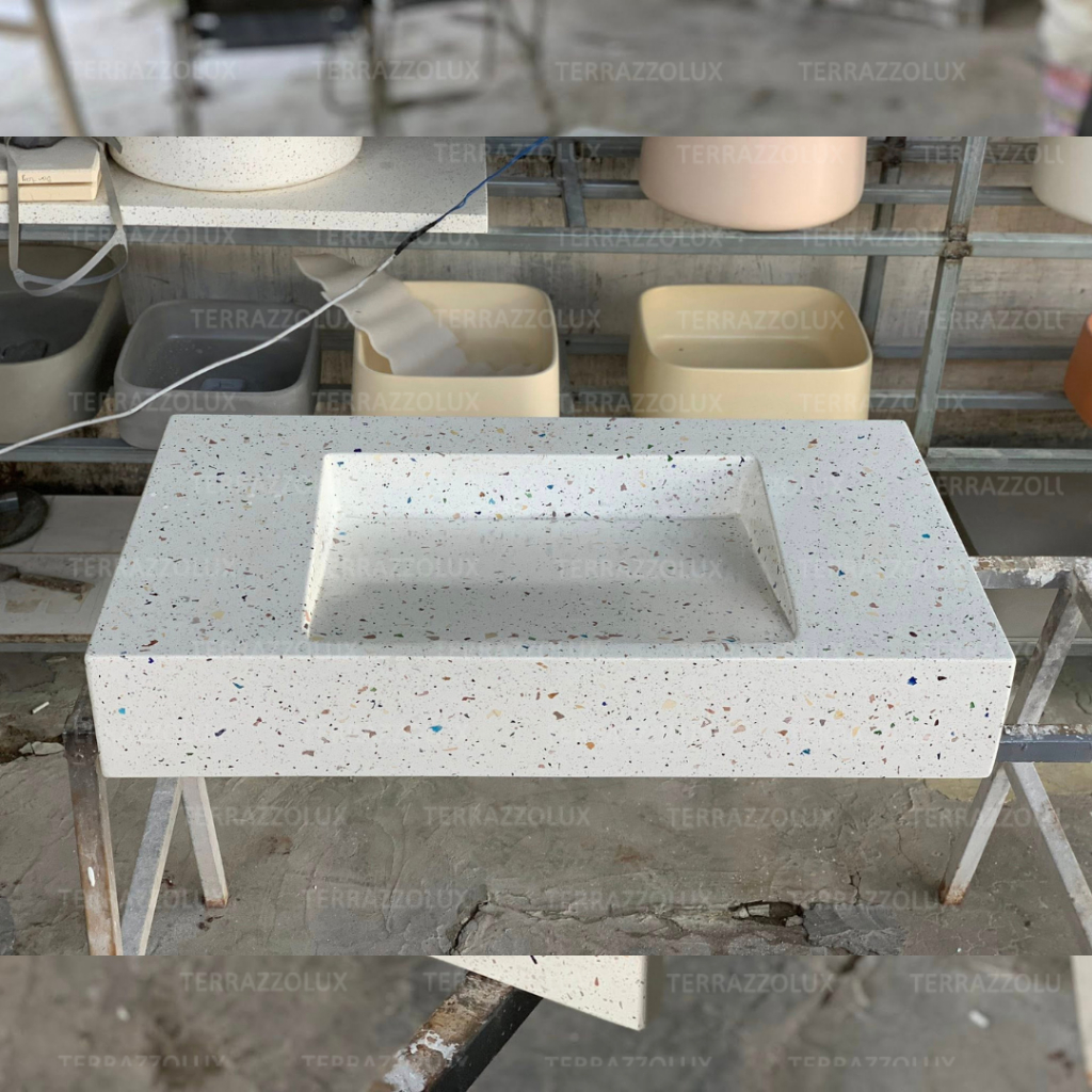 Wastafel Terrazzo | Teraso Top Table Orion