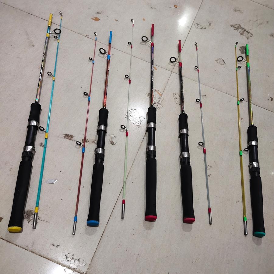 Joran Pancing Daido Jelly Fish 135 cm Joran Solid Bening Trans - Biru, 135cm