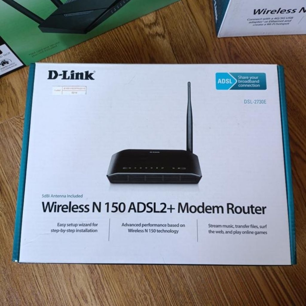DLINK DSL-2730E Wireless N 150 ADSL2 + Modem Router