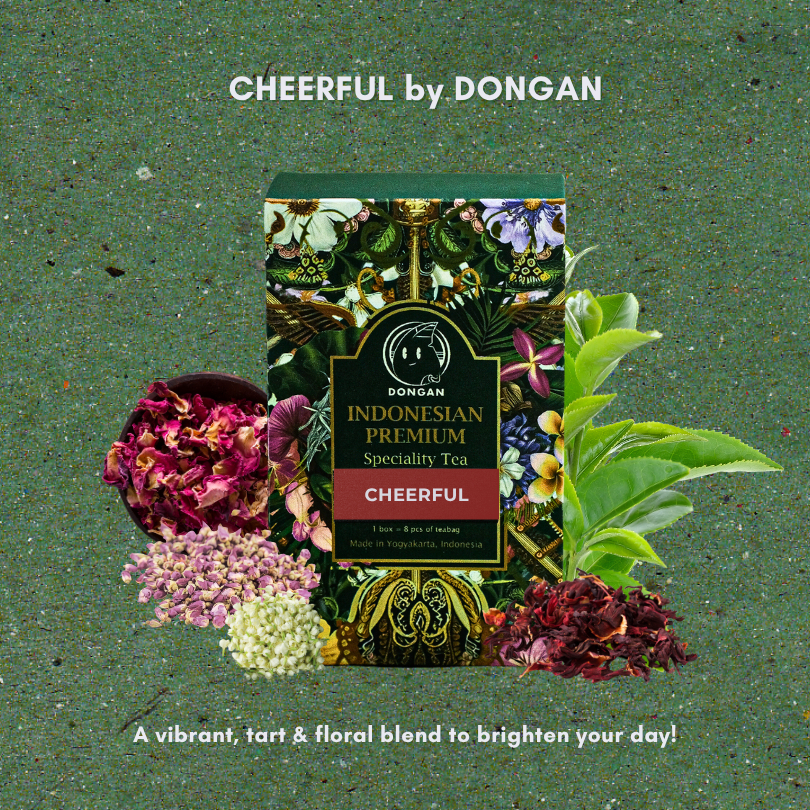 

Cheerful (Rose , Rosella dan Jasmine) Dongan Premium Tea Box