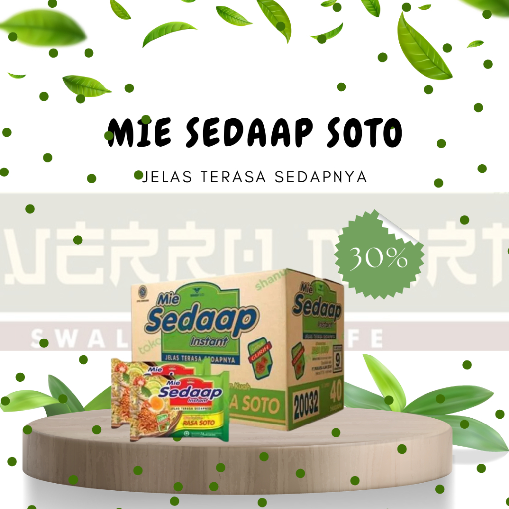 

Mie Sedaap Rasa Soto 1 dus isi 40 pcs
