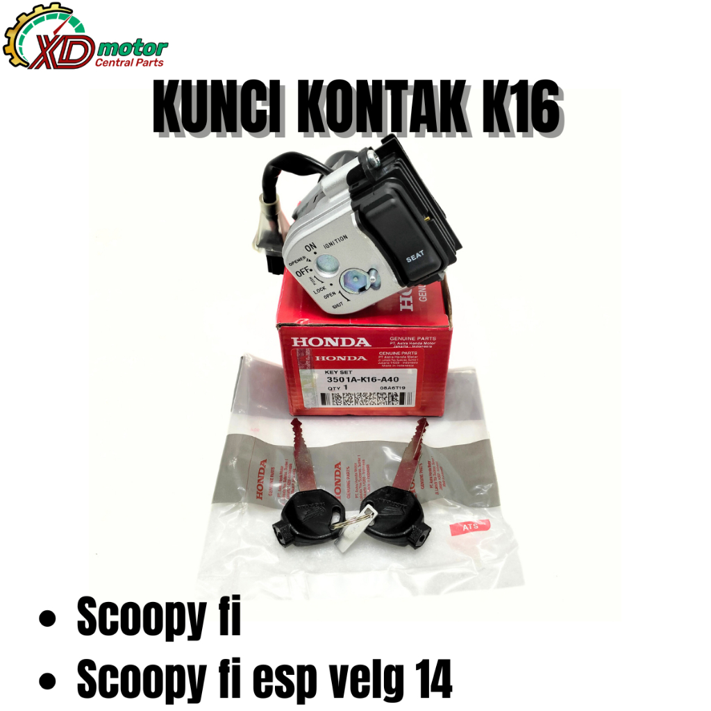 KUNCI KONTAK SET K16 HONDA SCOOPY FI SCOOPY FI ESP VELG 14
