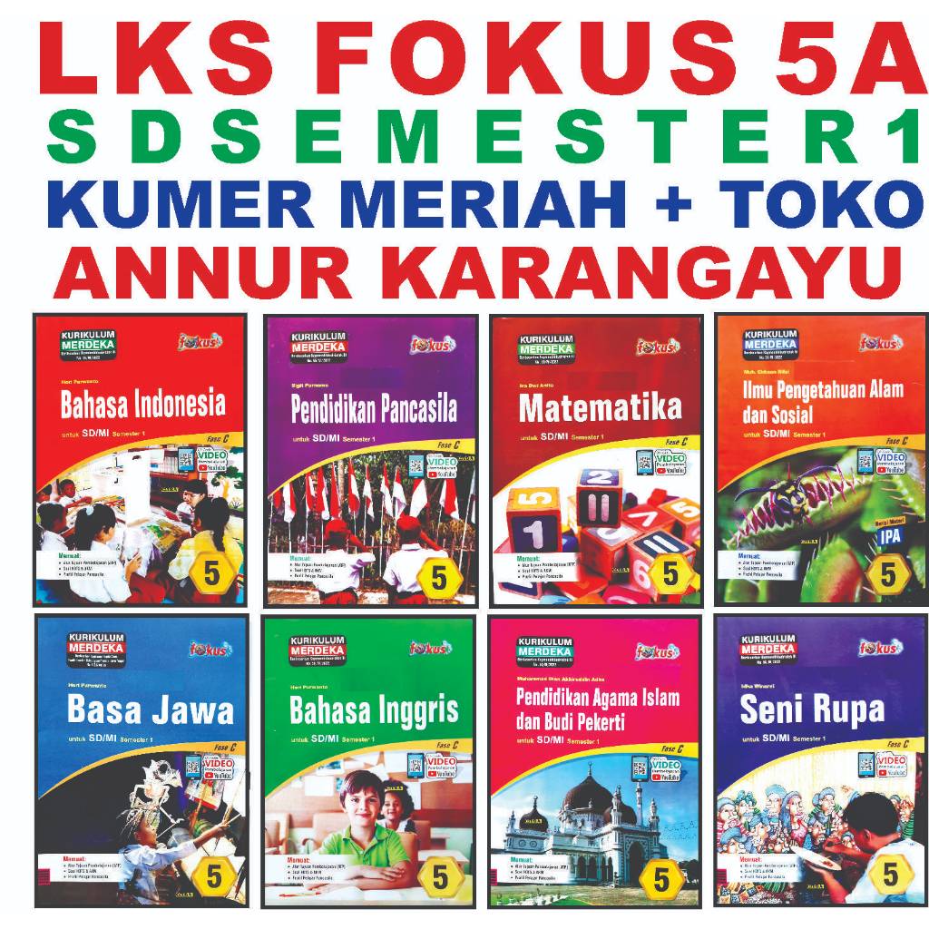 Mepuf Lks Fokus 5 SD Meriah Kelas 5 Modul FOKUS Kurikulum Merdeka Soal Buku Paket 5A Kumer LKS Pinda