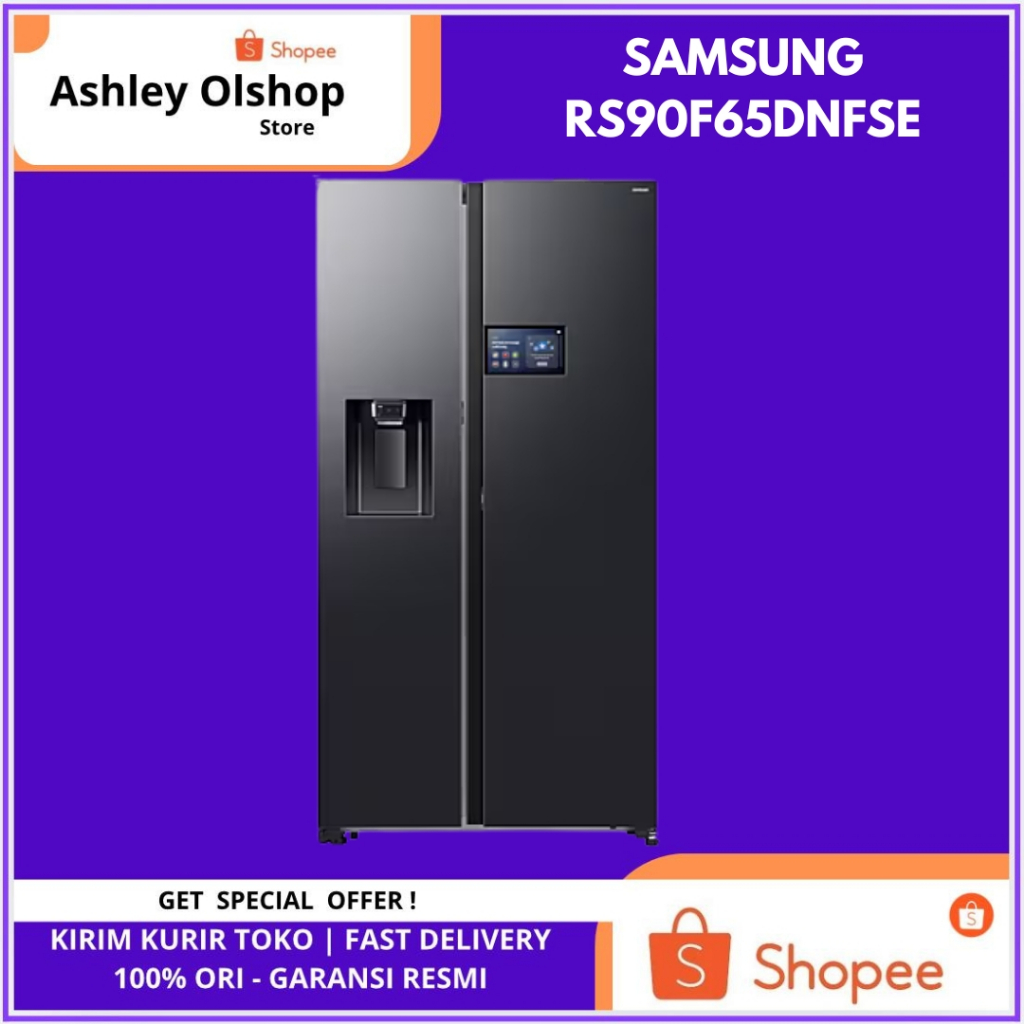 Kulkas Bespoke Samsung RS90F65DNFSE Kulkas Samsung 641 L Inverter - BLACK DOI