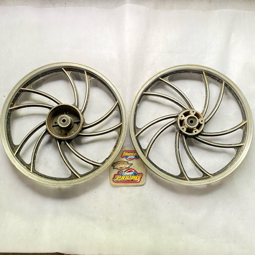 velg pelek pelk palang bintang cast wheel ring 17 model cefiro kipas single disk depan cakram subsit