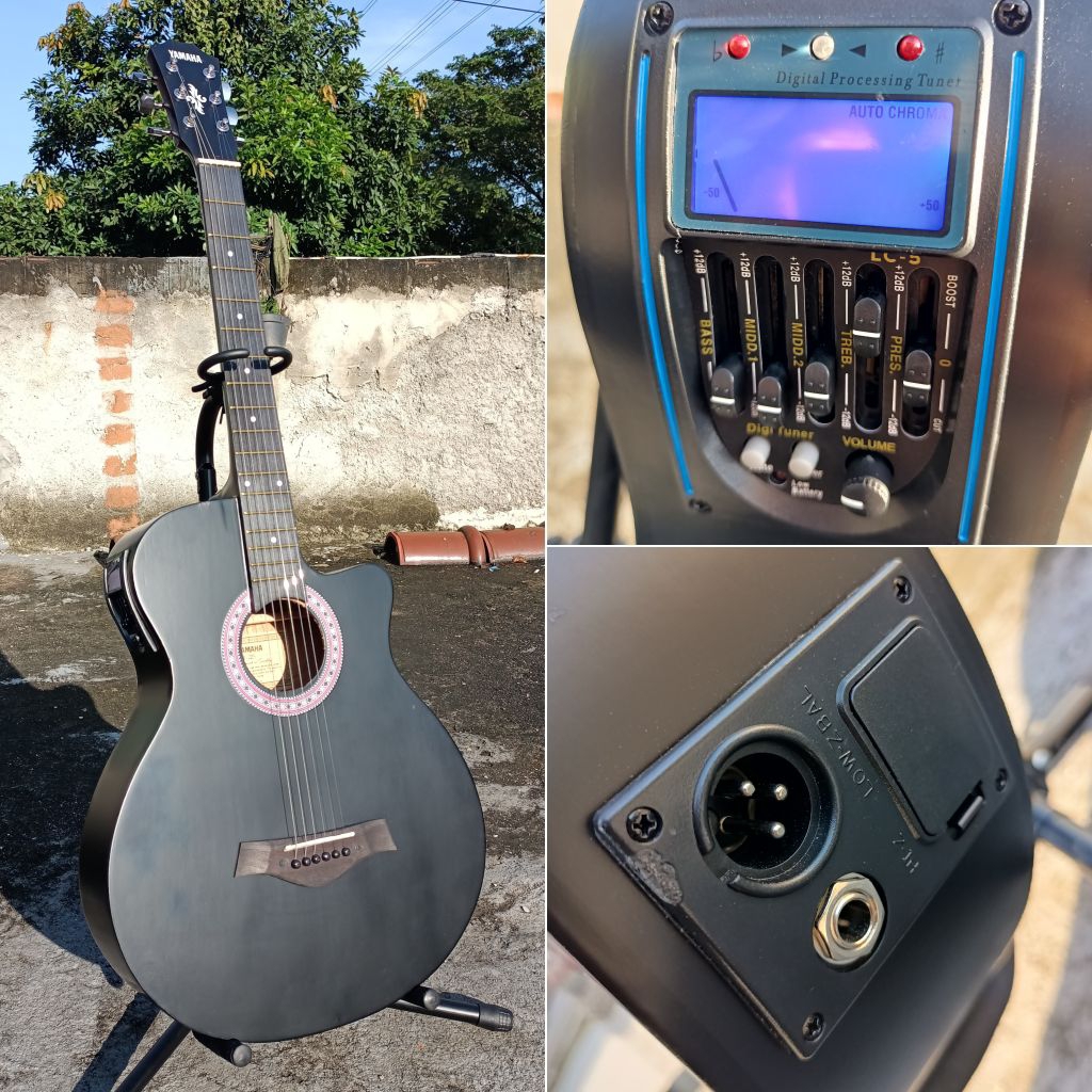 Gitar Akustik Elektrik Tuner Pemula Murah