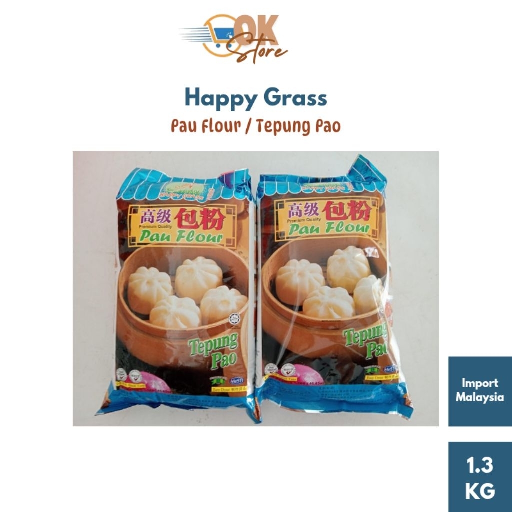 

Happy Grass Pau Flour / Tepung Pao 1.3 KG (Import Malaysia)