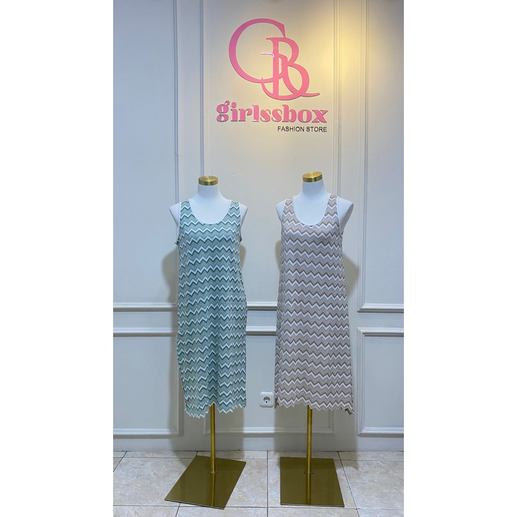 Dress Kutungan Motif Abstrak | Piyama tidur | Dress Tidur