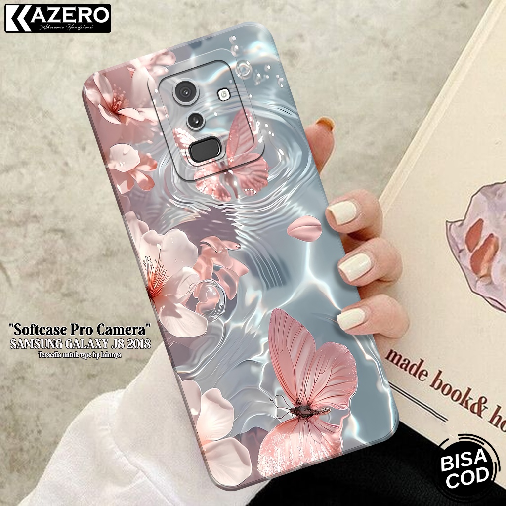 Case Hp Samsung Galaxy J8 2018 - Case Kupu Kupu - Softcase Samsung J8 2018 Terbaru - Casing Samsung 