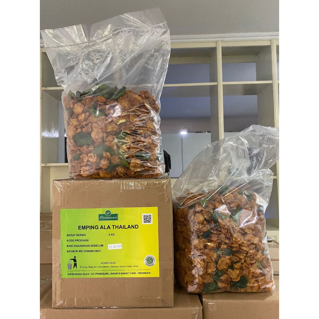 

Sehati Snack - Emping Mini Thailand Keripik Melinjo Manis Pedas Gurih Cemilan Enak Lezat | 250gr, 500gr Ecer