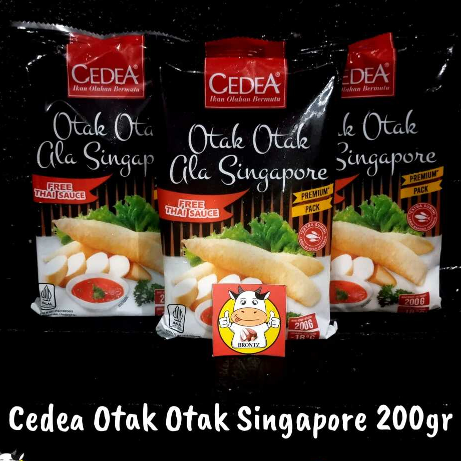 

CEDEA OTAK-OTAK SINGAPORE 200GR DENGAN SAUS THAI - FROZEN FOOD - BRONTZ JOGJA