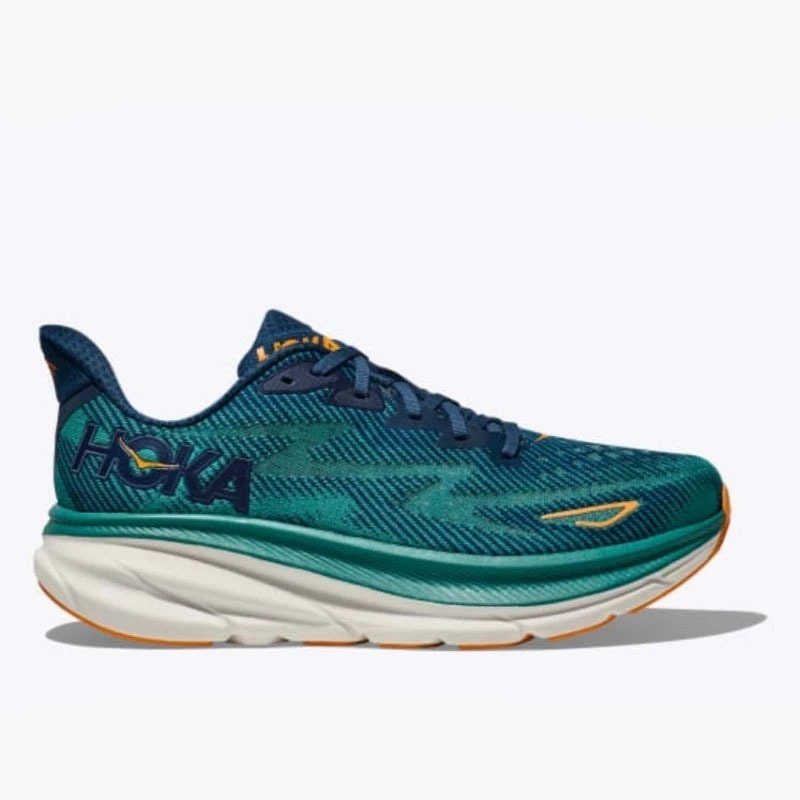 Hoka Road Running Shoes Clifton 9 Mens  - Midnight  Oceanic Original