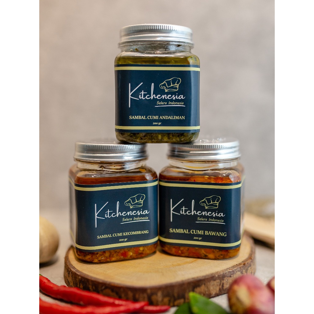 

Kitchenesia - Sambal Baby Cumi 200 gram - Kecombrang / Andaliman / Bawang
