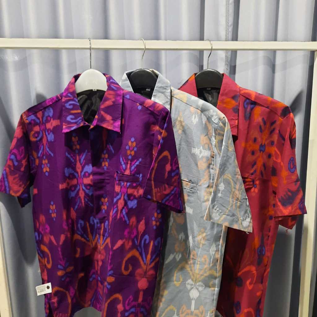 KEMEJA PRIA ENDEK KERAH LENGAN PENDEK / FASHION PRIA / PAKAIAN ENDEK / BATIK