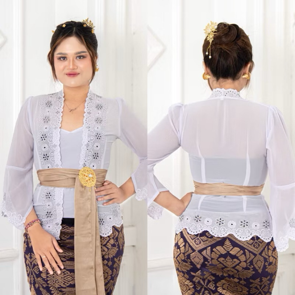 WKB || Kebaya daisy tangan terompet || Kebaya jadi bordir terbaru || Kebaya bordir || Kebaya jadi ba