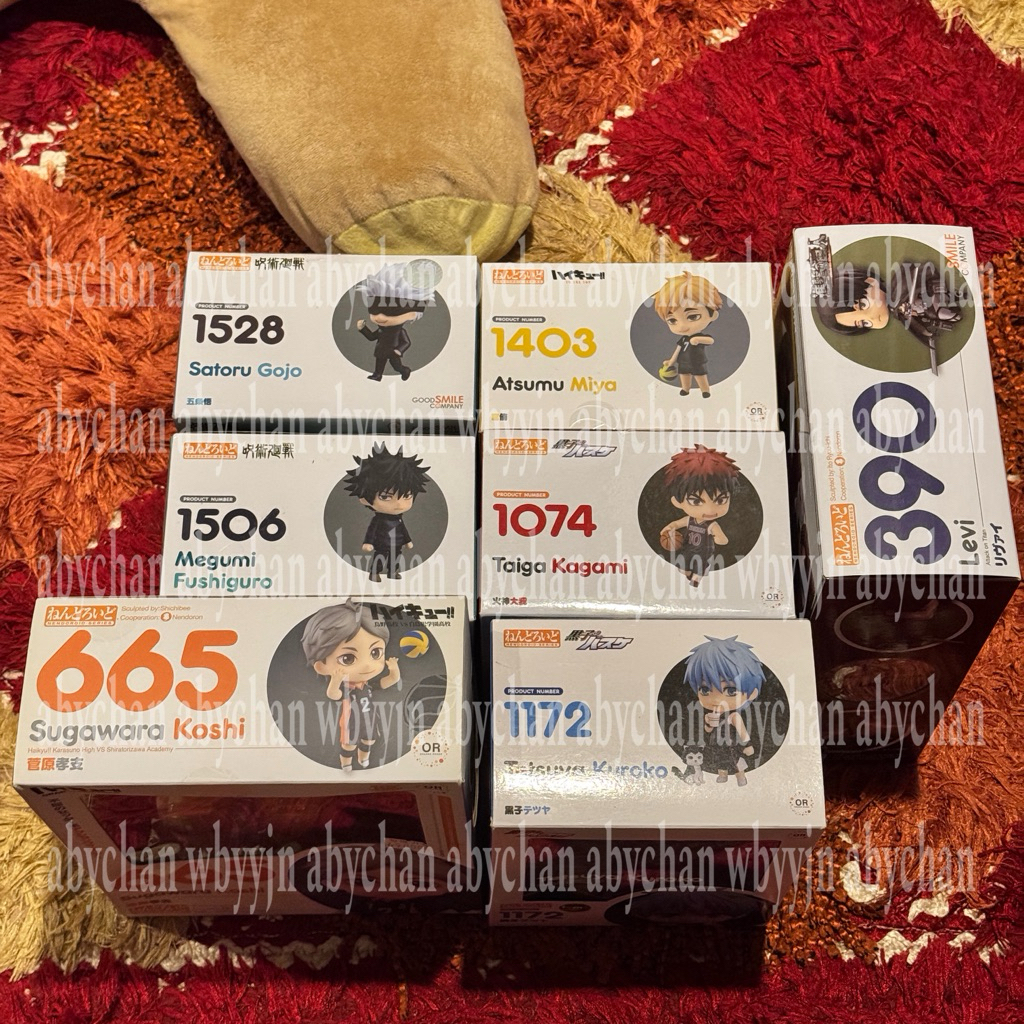 NENDOROID OFFICIAL HAIKYU JJK KNB AOT | KAGAMI LEVI KUROKO MEGUMI GOJO SUGAWARA ATSUMU