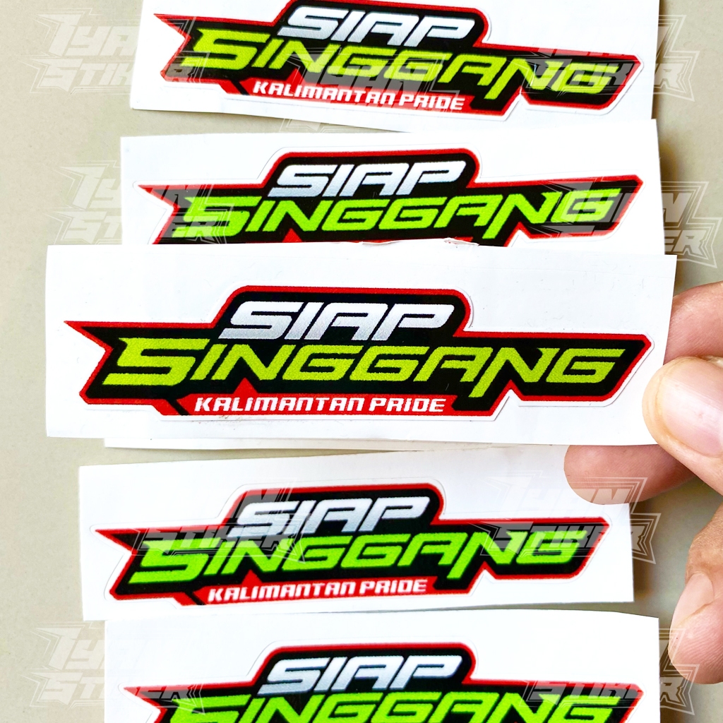 Stiker Motor Siap Singgang Kalimantan anti air
