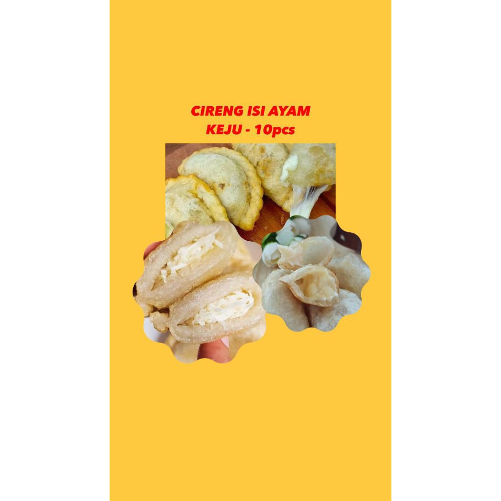 

CIRENG CIMOL ISI AYAM SUWIR PEDAS+KEJU LUMER+ENAK RENYAH+Tahan lama+ Food Aci Kitchenware Frozen