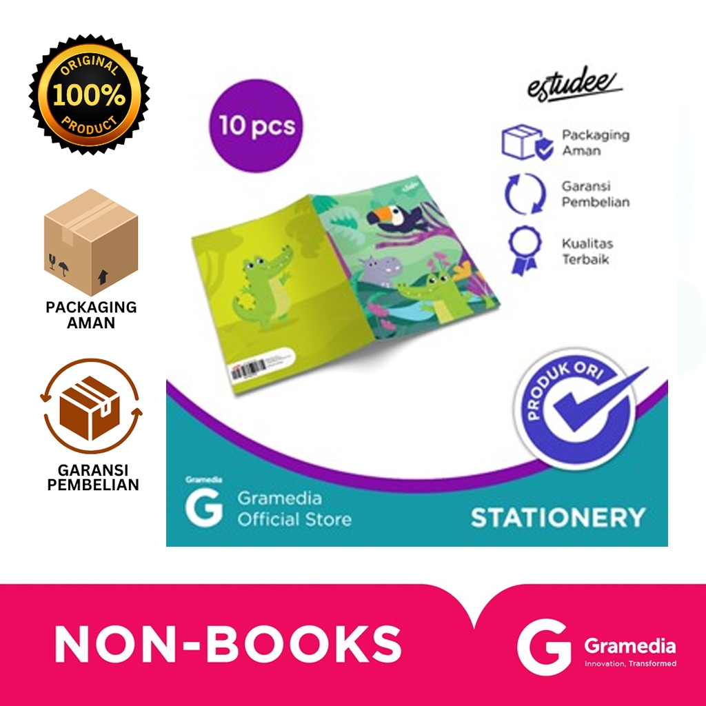 

Gramedia Bali - ESTUDEE I KWARTO 58 ANIMALS ISI 10