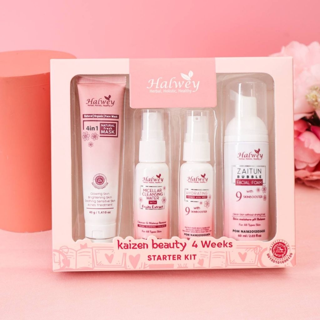 (Khusus Team) HALWEY Skincare Natural Halal BPOM Halwey Indonesia