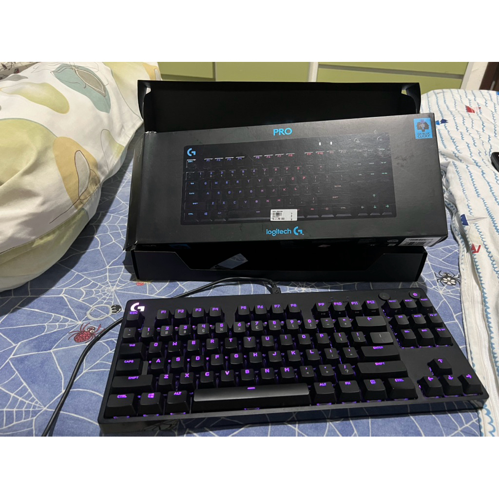 Logitech G Pro Clicky Keyboard Gaming Mechanical TKL RGB for eSports bekas
