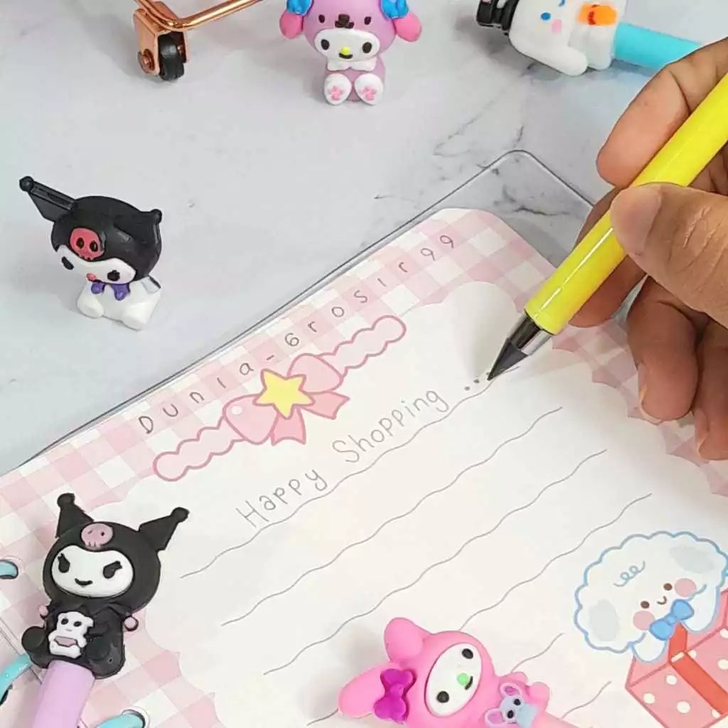 

Pensil Eternal Karakter Superhero Labubu Capybarra Snrio Pencil Infinite Graphite Abadi Tanpa di Raut