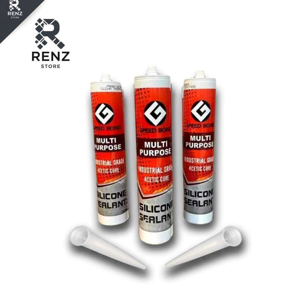 Lem Botol Silikon Akrilik / Silicone Sealant / Lem Kaca Aquarium / Acrylic Sealent 300gr