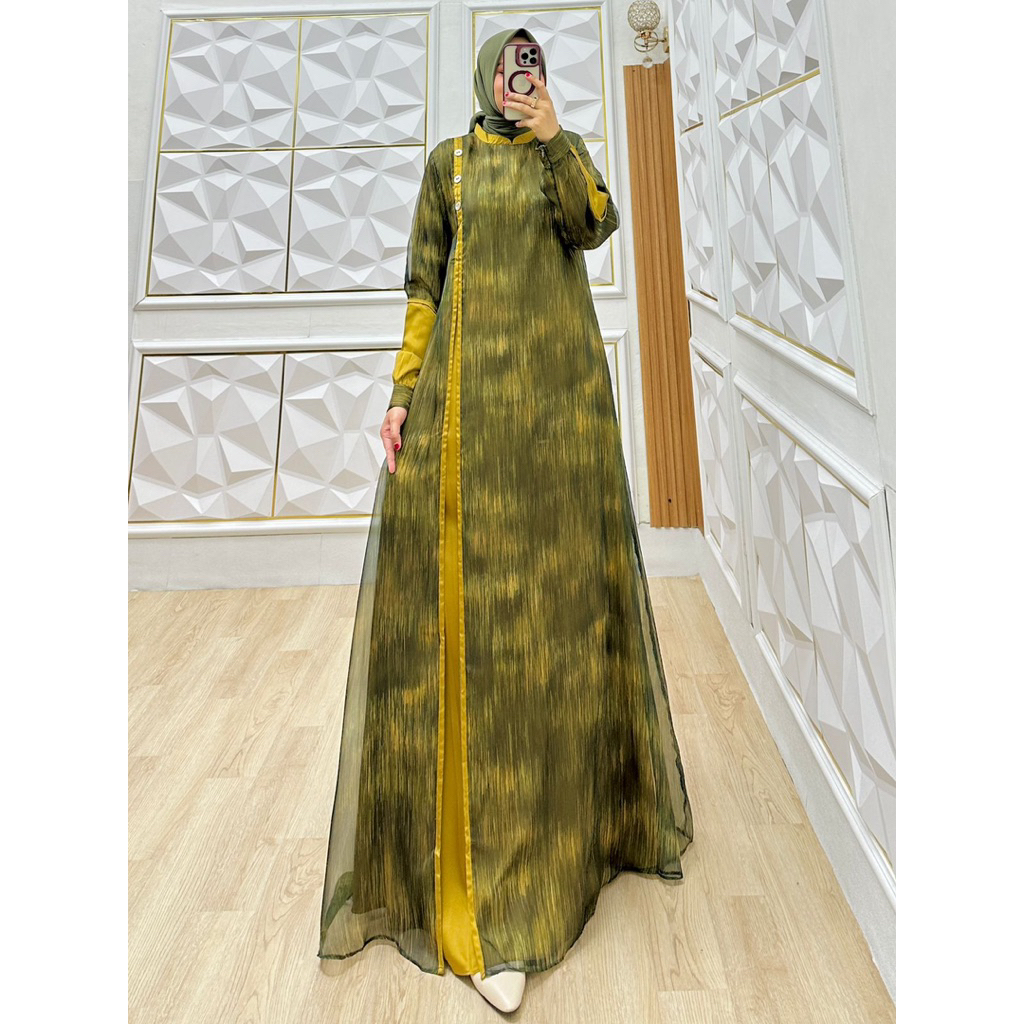 GAMIS ORGANZA SILKY MIX MULBERRY SILKY/GAMIS PESTA/GAMIS CANTIK