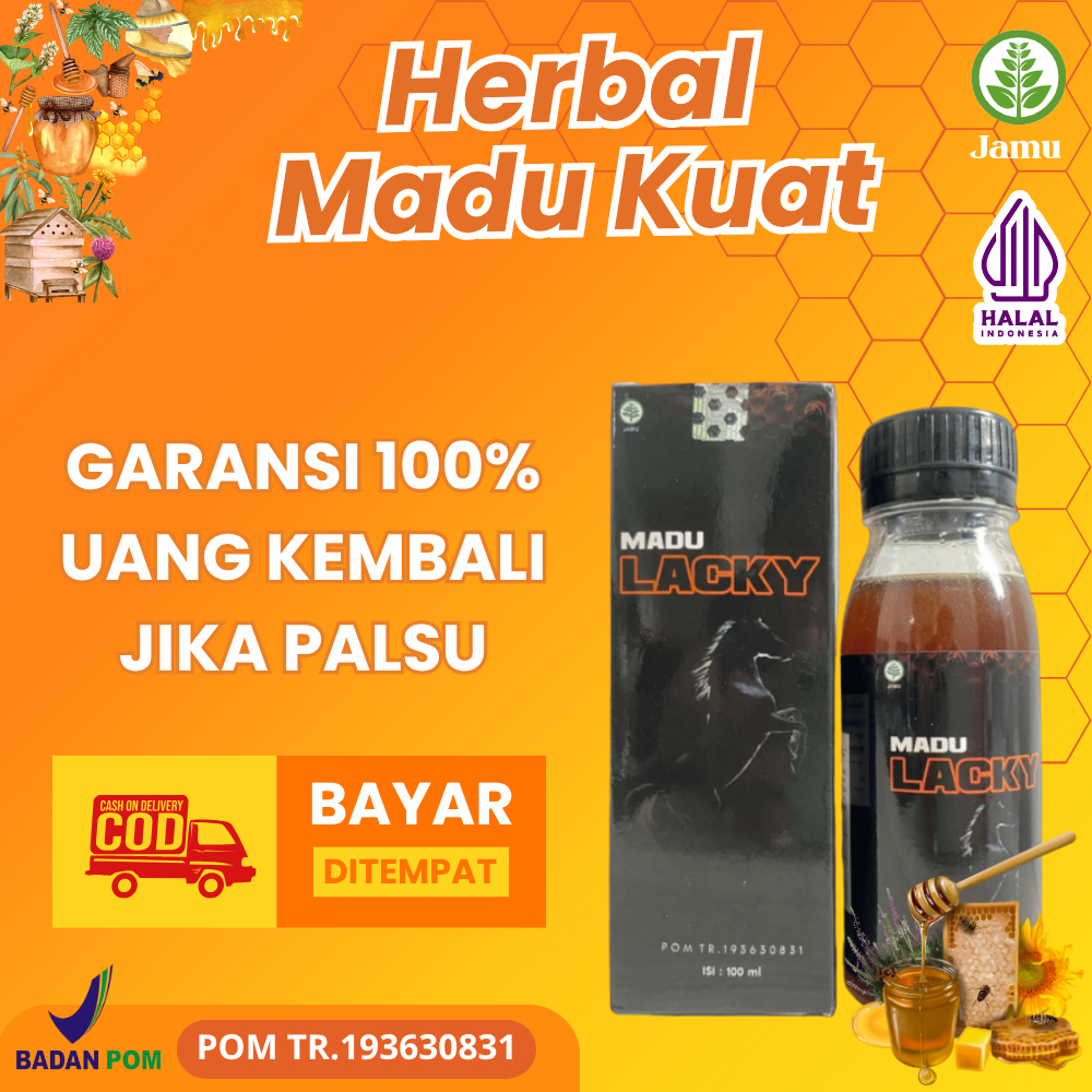 MADU LACKY  Madu Stamina Pria Dewasa Kuat Tahan Lama Original Paling Ampuh (BPOM & HALAL)