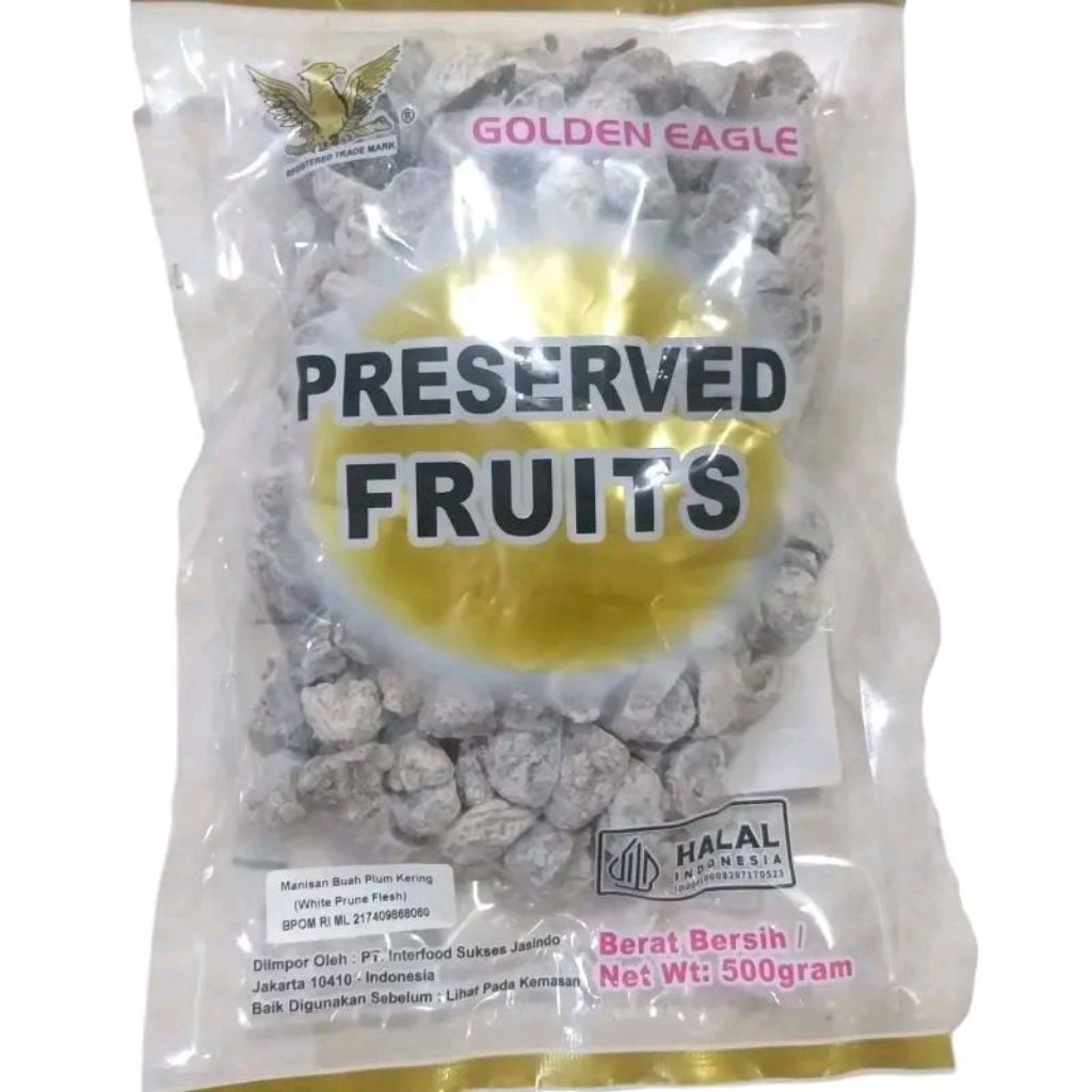 

Golden Eagle Preserved Fruits/ Manisan Buah Plum/ candy kiamboy 500grm