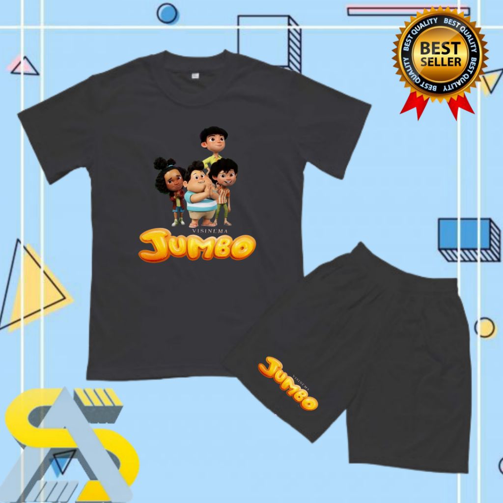 BAJU ANAK KAOS SETELAN ANAK JUMBO FLM ANIMASI