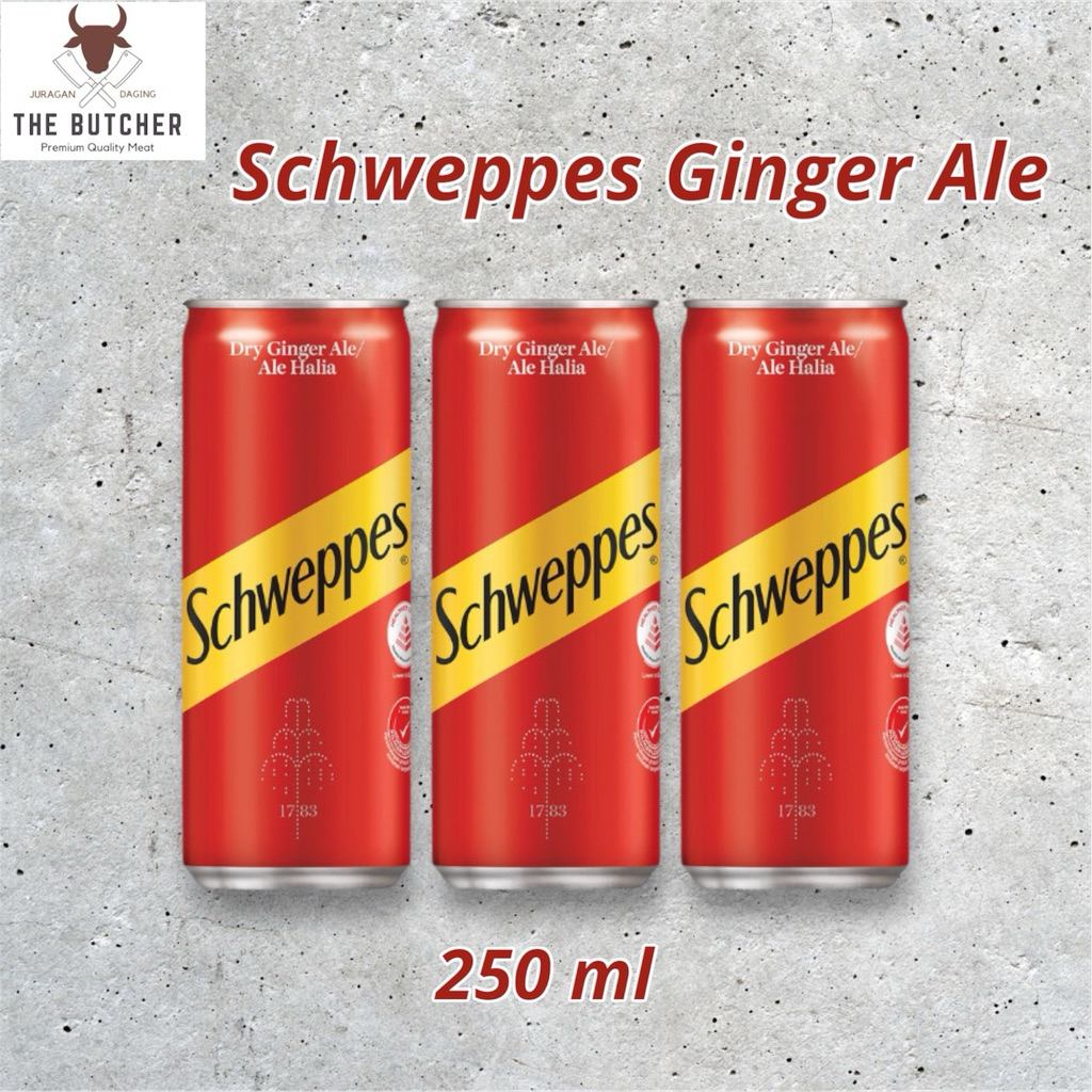 

SCHWEPPES DRY GINGER ALE 250ml / minuma soda kaleng / Harga Satuan