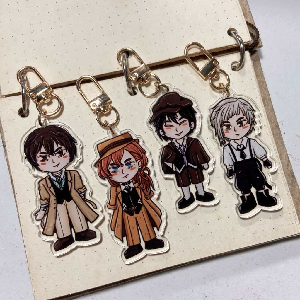 BUNGO STRAYDOGS KEYCHAIN by berlinndraws