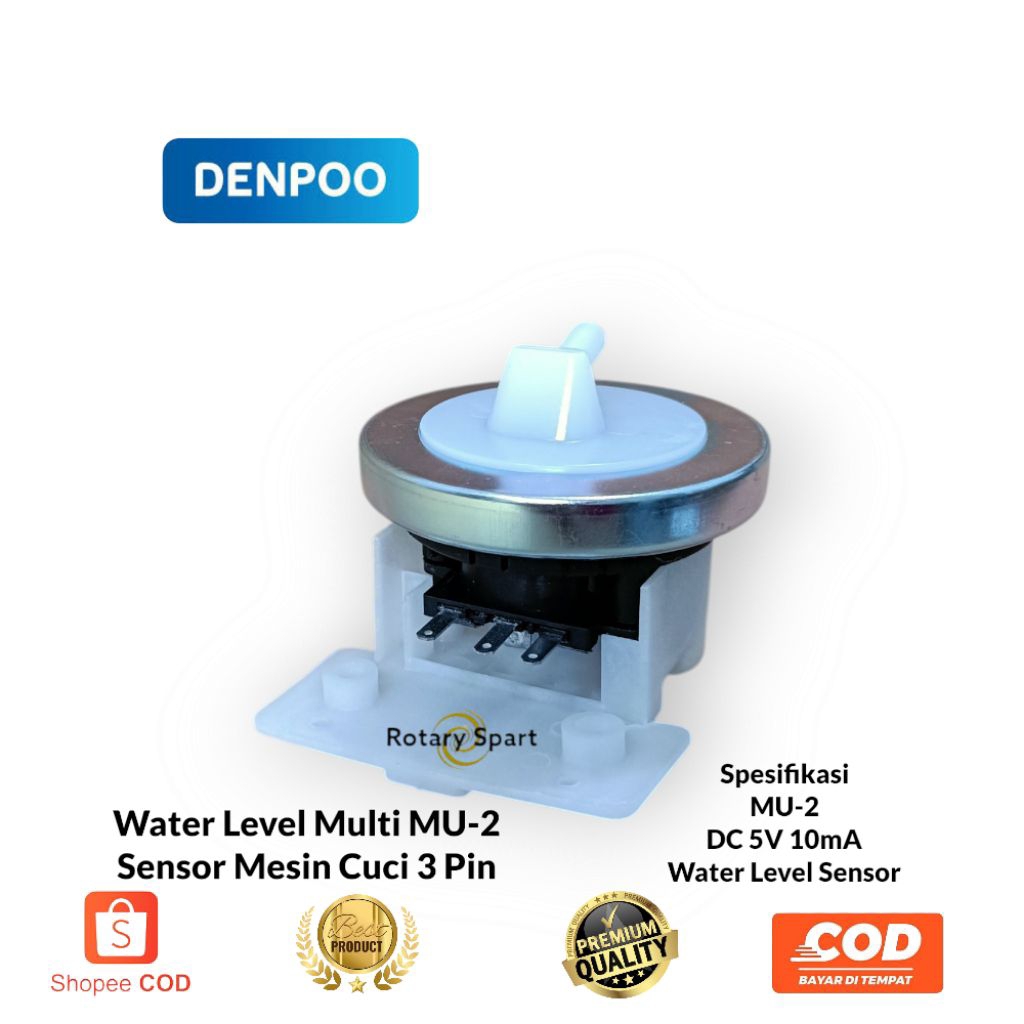 Water Level Sensor MU-2 Mesin cuci Denpoo/Sensor mesin cuci