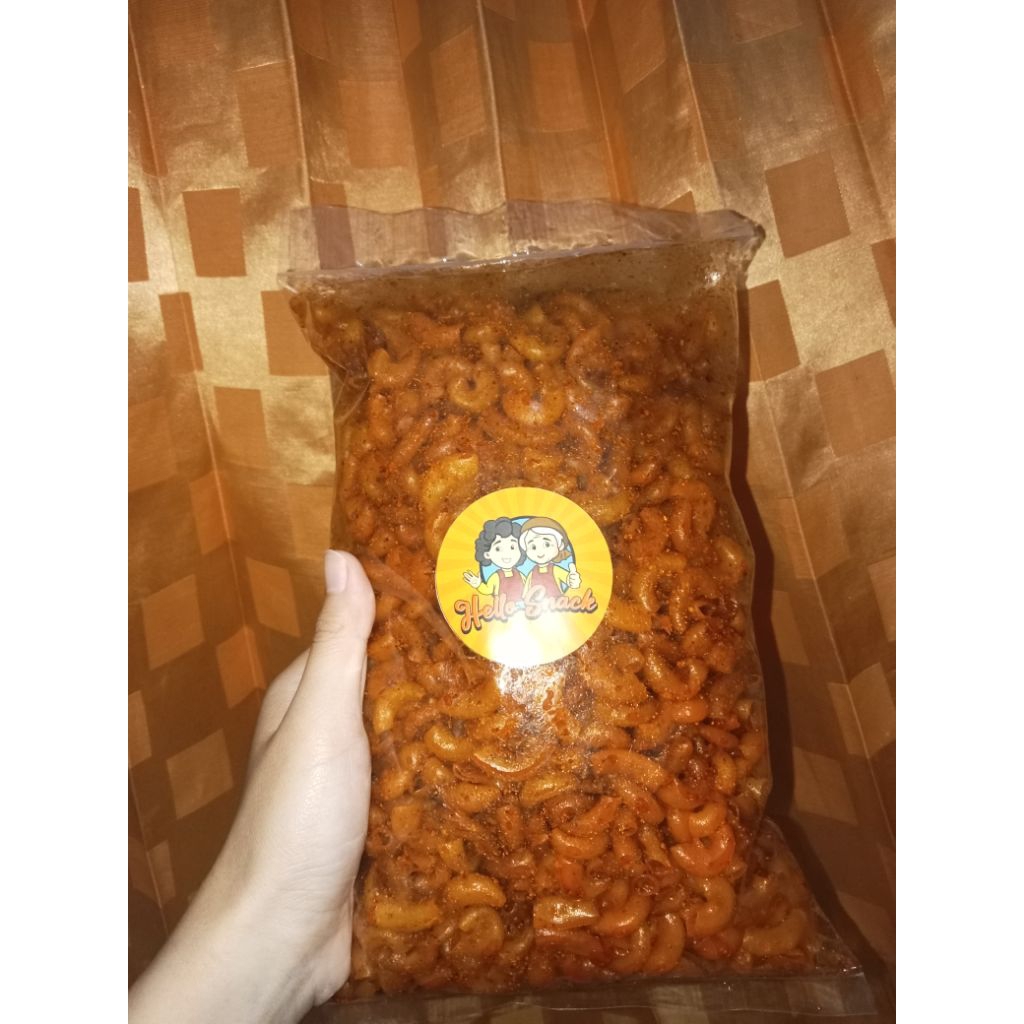 

Makaroni Cikruh Kemasan 1kg 3varian rasa original, pedas, extra pedas
