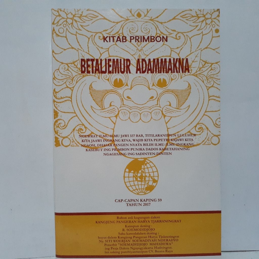 Aneka Primbon - Kitab Primbon Betaljemur Adammakna - BR