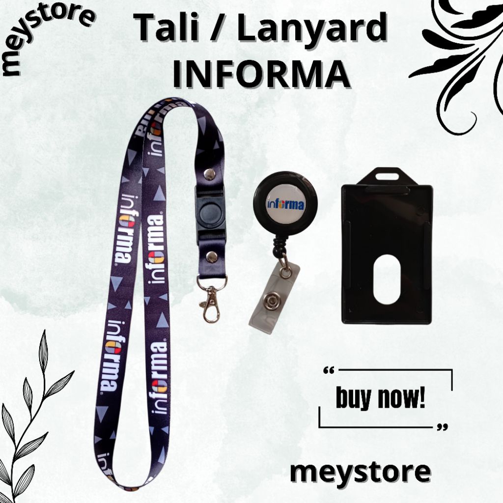 

READY Tali ID CARD / Lanyard INFORMA Terbaru [STOCK MELIMPAH] Termurahhh Harga Grosir!