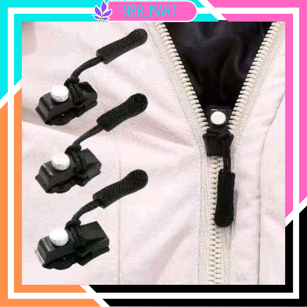 Zipper Lock Pakaian Hitam / Resleting Tas dan Jaket / Perbaikan Zipper Darurat