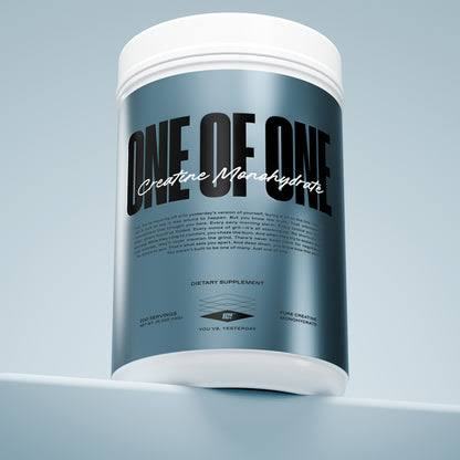ONE OF ONE Pure Creatine Monohydrate Unflavored 200 Servings 1000gr Recovery Boost Strength Power Su