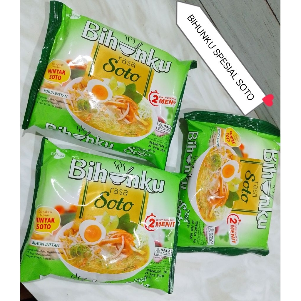 

BIHUNKU Spesial Soto 55gram isi @40 Pcs ( 1 Dus ) Exp 2026 Best Seller Harga super Terjangkau