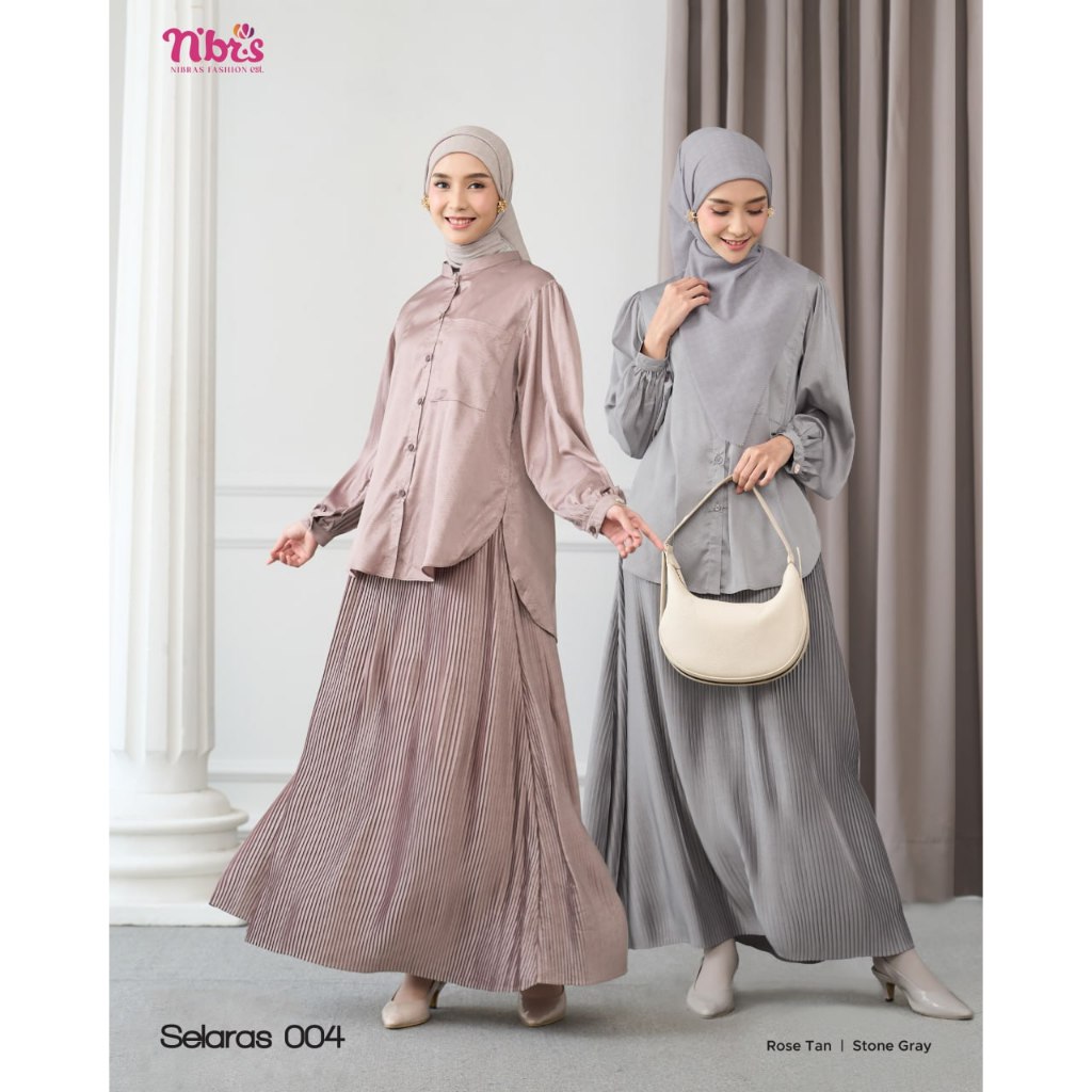 Nibras Selaras 004 Set Atasan Blouse Rok