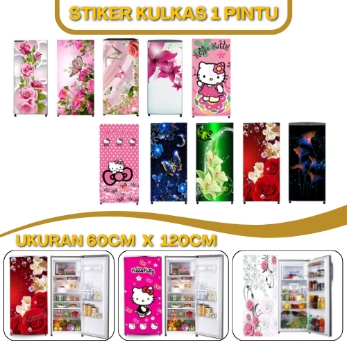 Sticker Kulkas 1 Pintu Full Body Setiker Untuk Kulkas Satu Pintu Aesthetic Estetik Stiker Wallpaper
