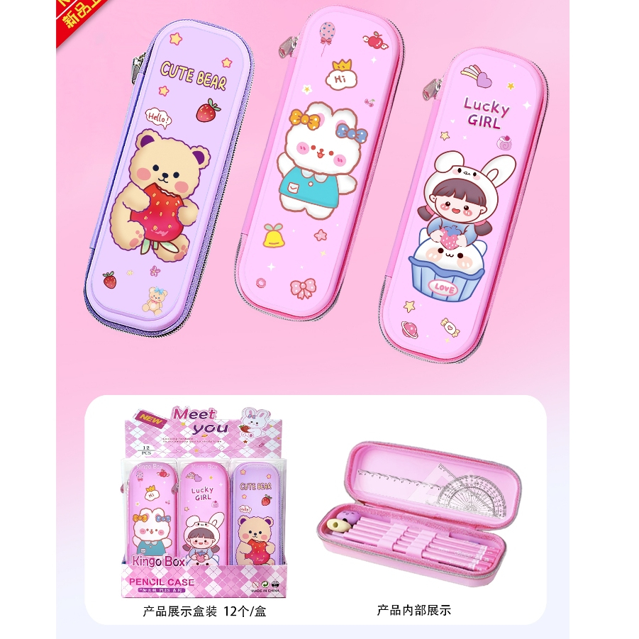 

Kotak Pensil Tempat Penyimpanan Pouch Karakter Motif Anak Perempuan & Laki-Laki / Astronot /